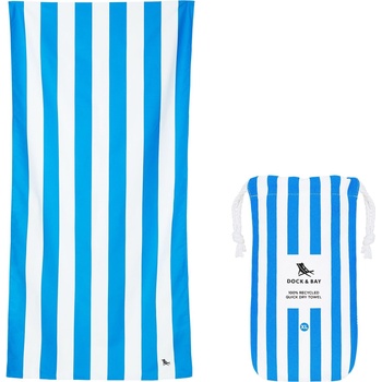 Dock & Bay Плажна кърпа бързосъхнеща 90 x 200 см, син (TOWLB-CAB-XL-BLUE-R)