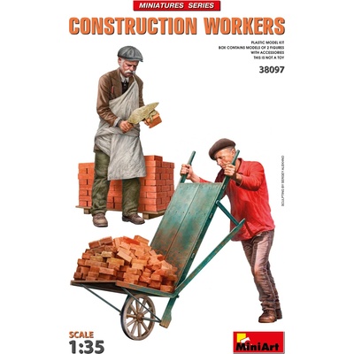 MiniArt Construction Workers with Accessories 1:35