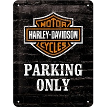 Postershop Plechová cedule: Harley-Davidson Parking Only - 20x15 cm