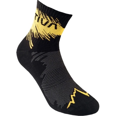 La Sportiva dámske ponožky Trail Running Socks Black/Yellow