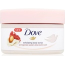 Tělové peelingy Dove Exfoliating Body Scrub Pomegranate Seeds & Shea Butter pečující tělový peeling 225 ml