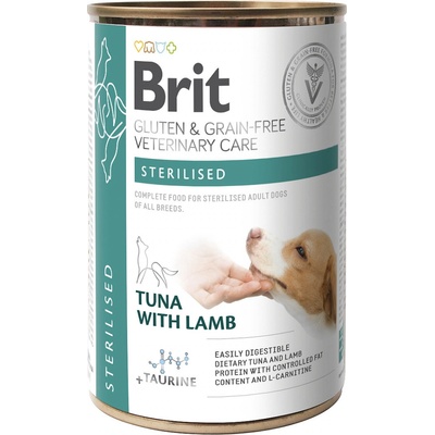 Brit Veterinary Diet Dog Gluten & Grain free Sterilised Tuna with Lamb 400 g