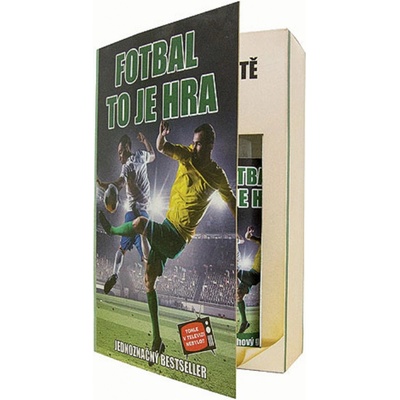 Bohemia Gifts & Cosmetics Olivový olej Pre futbalistu sprchový gél 200 ml + šampón na vlasy 200 ml kniha darčeková sada