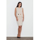 Figl dámský set top se sponou + sukně beige
