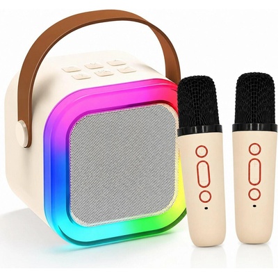 APT KARAOKE SADA BLUETOOTH REPRODUKTOR + 2x MIKROFON BÍLÁ