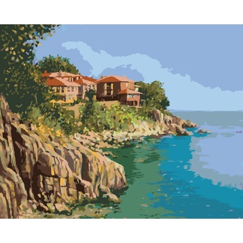 ZUTY Maľovanie podľa čísel POBREŽIE V BULHARSKU Rámovanie vypnuté plátno na rám Rozmer 80 x 100 cm