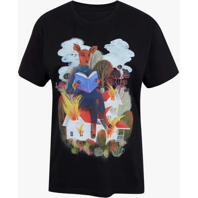 DOBRO Черна дамска тениска с принт Zoot DOBRO. Сърна DOBRO | Cheren | ЖЕНИ | XS