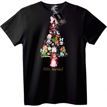 NOONEBRAND Тениска Весела Коледна Картинка - 6XL, White