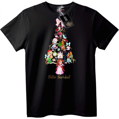 NOONEBRAND Тениска Весела Коледна Картинка - 6XL, White