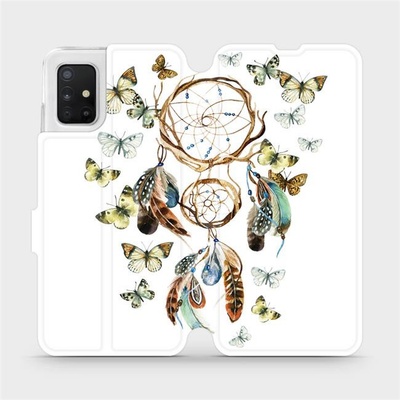 Pouzdro Mobiwear parádní flip Samsung Galaxy A51 - M001P Lapač a motýlci