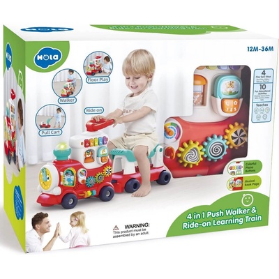 Armtoys ДЕТСКИ МУЛТИФУНКЦИОНАЛЕН ЛОКОМОТИВ ЗА БУТАНЕ И ЯЗДЕНЕ