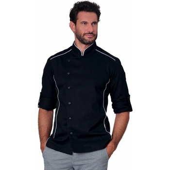 Siggi Group Готварска куртка Alex Black в класически черен цвят с удобно навиване на ръкавите (28GA0191/00-0014)