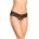 Прашки без дъно със секси панделка, черни - G-String 2403 S/M (SLC0240316)