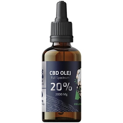 Zelená Bába CBD olej 20% 2000 mg 10 ml