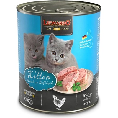 Leonardo Kitten bohaté na kuřecí maso 800 g – Sleviste.cz