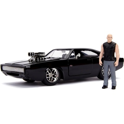 Jada Toys Fast & FuriousDiecast Model 1970 Dodge Charger s figurkou 1:24