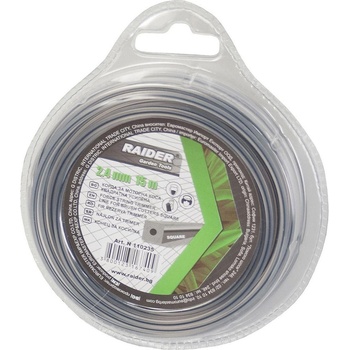 Raider Корда за бензинов тример - квадратна усилена Raider - 2.4 mmx15 m (110235)