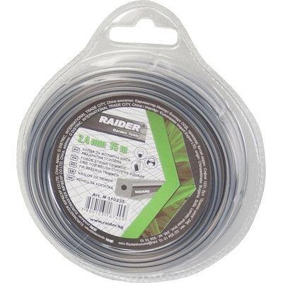 Raider Корда за бензинов тример - квадратна усилена Raider - 2.4 mmx15 m (110235)