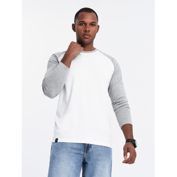 Ombre Clothing Мъжка тениска с дълъг ръкав с щампа - черна V1 OM-LSPT-0119 Ombre Clothing Ombre Clothing | Siv | МЪЖЕ | XXL