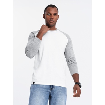 Ombre Clothing Мъжка тениска с дълъг ръкав с щампа - черна V1 OM-LSPT-0119 Ombre Clothing Ombre Clothing | Siv | МЪЖЕ | XXL