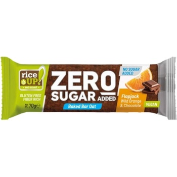 RiceUP! Flap Jack Zero Sugar Bar | with Chocolate Coating [70 грама] Тъмен шоколад с портокал