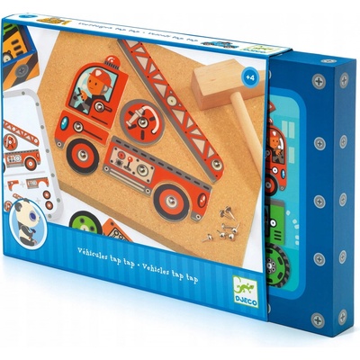 Djeco Tap Tap zatĺkacia skladačka Dopravné prostriedky