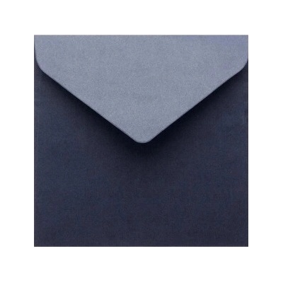 Metalická (perleťová) obálka tmavá modrá 155x155mm