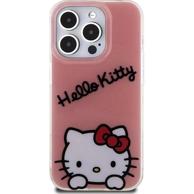 Hello Kitty IML Daydreaming Logo iPhone 15 Pro ružové