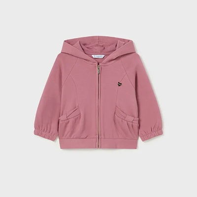 MAYORAL Суичър трико с качулка за бебе момиче в розов цвят Mayoral