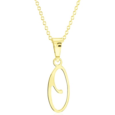 Gemmax Zlatý řetízek s písmenem „O“ GUSYN-42231-36261