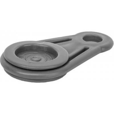 Upínací spona očková, na plachty, sítě, tkaniny, šedá, 1ks BUNGEE CORD CLIPS BR-BCK1-L
