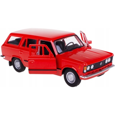 WELLY FIAT 125P KOMBI ČERVENÁ LEGENDY PRL NOVÝ KOVOVÝ MODEL 43853 1:34