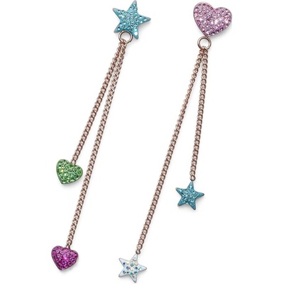 L.O.L Surprise detské náušnice Hearts & Stars so Swarovski krištáľmi L2014