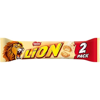 Lion Шок. десерт Lion бял 2 pack 60гр