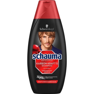 Schauma Men Carbon Force 5 šampón pre mužov 400 ml