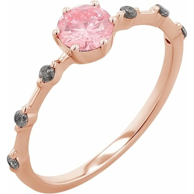 Eppi Zásnubný prsteň s certifikovaným fancy pink lab grown diamantom Jelena RE47161