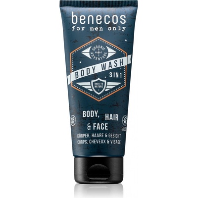 Benecos for men only sprchový gél 3v1 200 ml