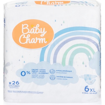 Baby Charm Super Dry Flex 6 XL 13-18 kg 26 ks