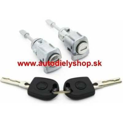 Audi A6 7/01-4/04 vložka dverovej zámky ľavá + pravá + 2 kľúče