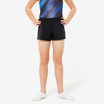 DOMYOS CHLAPČENSKÉ ŠORTKY NA GYMNASTIKU ČIERNE