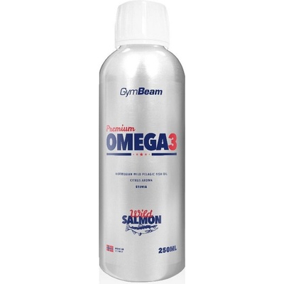 GymBeam Premium Omega 3 Liquid, 250 ml