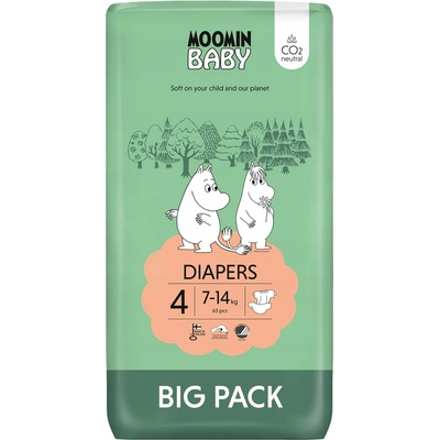 Moomin Baby BigPack 4 7-14 kg 63 ks