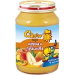 Слънчо Плодово пюре Слънчо - Круша и праскова, 190 g (2750) - baby
