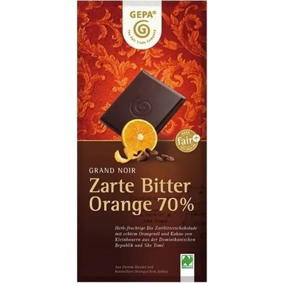GEPA Bio Hořká čokoláda s pomerančem 70% 100 g