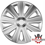 Versaco Тасове за джанти 16'' Versaco Carbon Aviator - Silver (56353) - avtochastikrasi