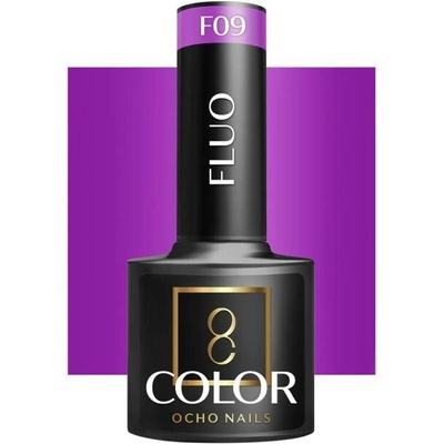 Ocho Nails Hybridný gél lak na nechty Fluo F 09, 5 g
