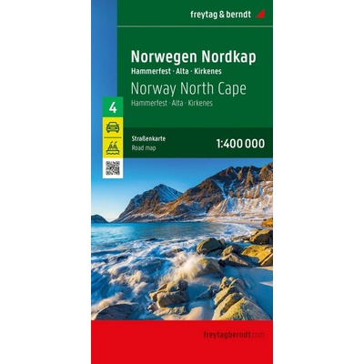 Norsko Severní mys (Hammerfest - Alta - Kirkenes) 1:400 000 / cestovní mapa - freytag&berndt