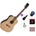 SX SD204 Premium SET Transparent Black Акустична китара