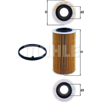 Olejový filter MAHLE ORIGINAL OX 379D (OX379D)