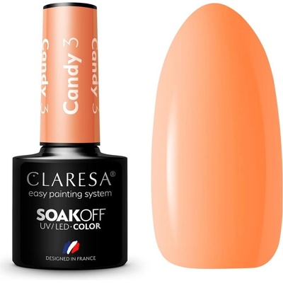Claresa SoakOff UV/LED Color Candy gelový lak na nehty odstín 3 5 g